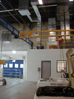 Custom designed Ceiling Mounted Work Station Crane