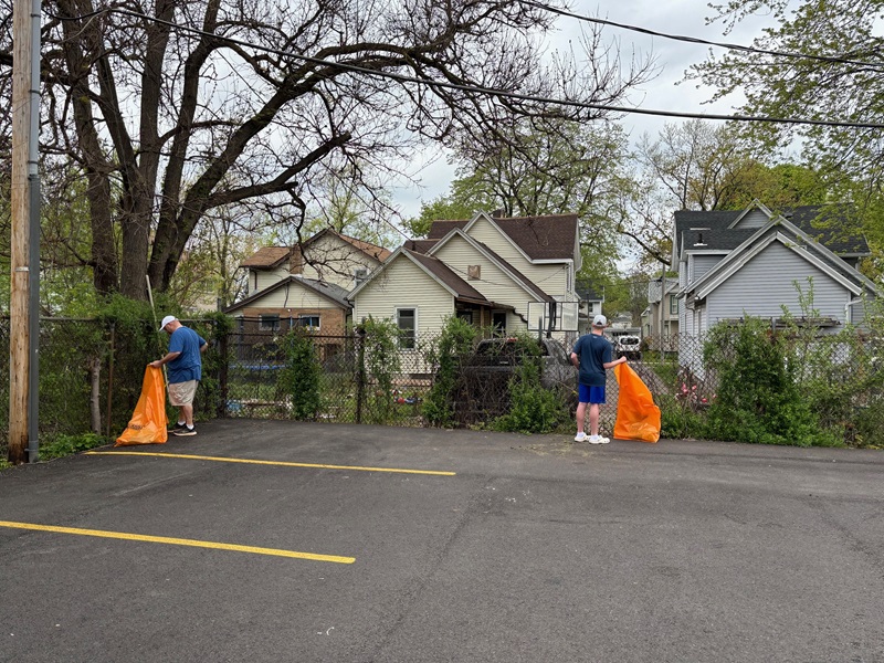 Spring Cleaning Collecting Garbage